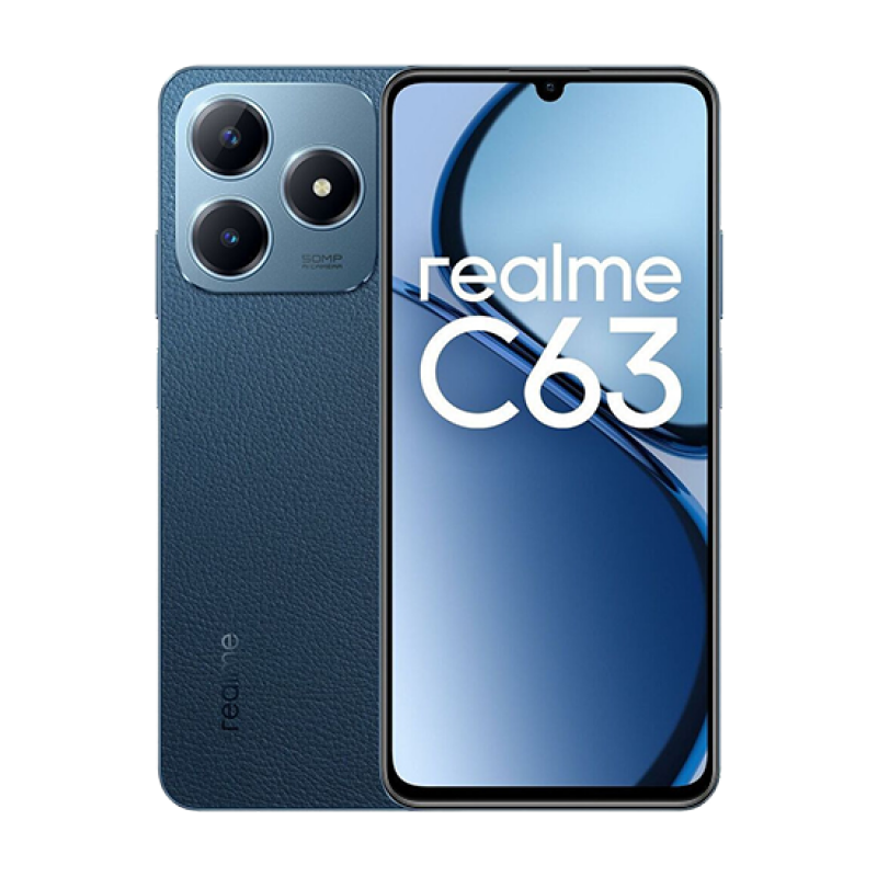 Realme C63 Dual Sim 8GB RAM 256GB - Leather Blue