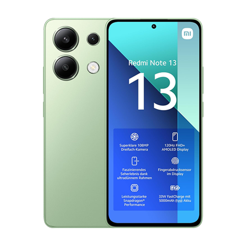 Xiaomi Redmi Note 13 4G Dual Sim 8GB RAM 128GB - Green