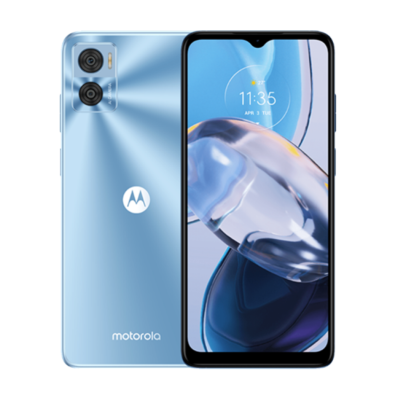 Motorola XT2239-6 Moto E22 Dual Sim 4GB RAM 64GB - Crystal Blue EU