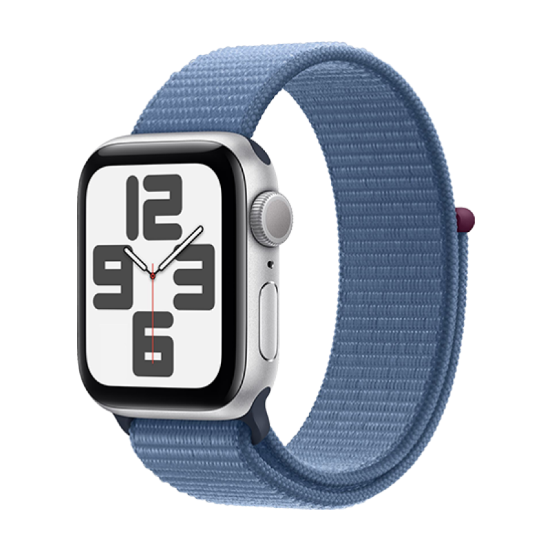 Watch Apple Watch SE2 (2023) V2 GPS 40mm Silver Aluminium Case with Sport Loop - Winter Blue
