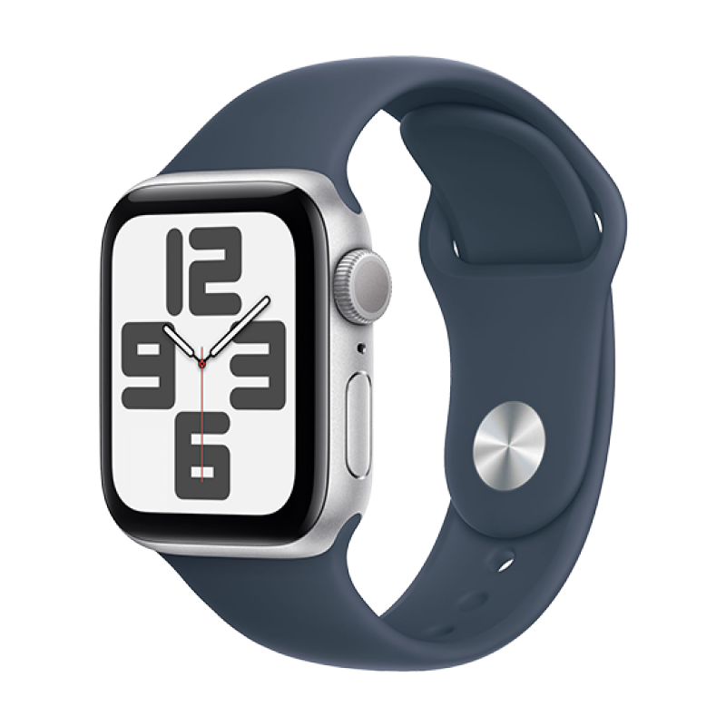 Watch Apple Watch SE2 (2023) V2 GPS 44mm Silver Aluminium Case with Sport Band S/M - Storm Blue