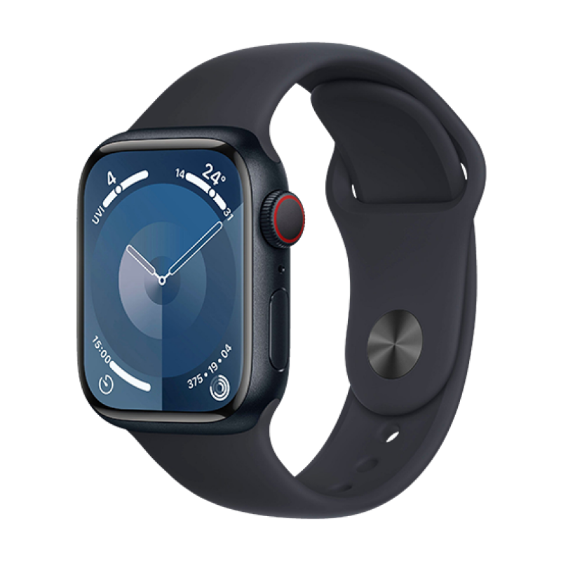 Watch Apple Watch Series 9 LTE 41mm Midnight Aluminium Case with Sport Band S/M - Midnight EU