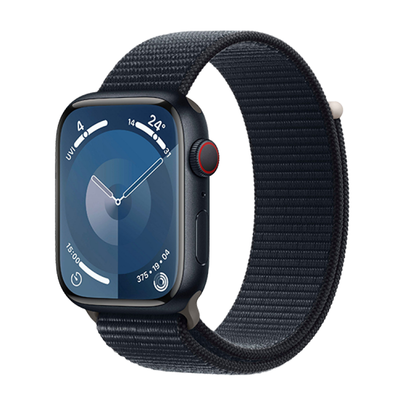 Watch Apple Watch Series 9 GPS + Cellular 45mm Midnight Aluminium Case with Sport Loop - Midnight EU