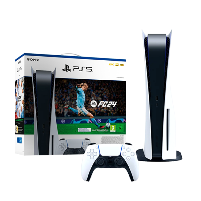 Sony PlayStation 5 Disc Edition 825GB CFI-1216A + EA Sports FC24 - White DE